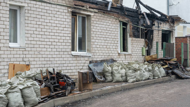 Professional Soot Cleanup technician working in Argyle, TX